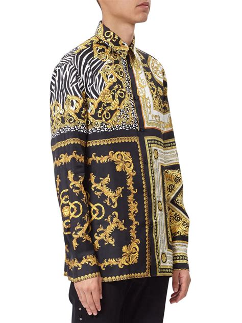 versace shirt mannen|Versace collection men shirt sale.